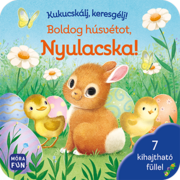 Kukucskálj, keresgélj! - Boldog húsvétot, Nyulacska! 7 kihajtható füllel termék 2. képe