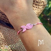 Pink makramé halacska karkötő akciós termékkép 1