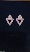 Rosegold színű fülbevaló japán üveggyöngyből akciós termékkép 1