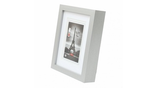 Mély fa fotókeret XXL 15x20 ezüst termék 2. képe