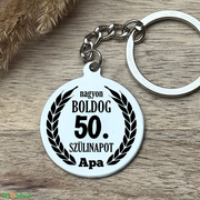 50 éves szülinapi ajándék kulcstartó akciós termékkép 1