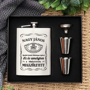Whiskys stílusú gravírozott flaska szett akciós termékkép 1