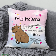 Capybarás párna – saját névvel akciós termékkép 1