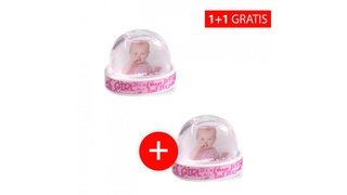 Akció 1+1: Gyermek hógömb BABY 2014 ROSE + második ugyanaz a hógömb ingyen akciós termékkép 1