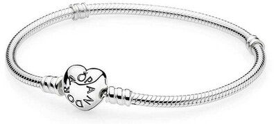 Pandora Ezüst karkötő szív kapoccsal 590719 21 cm akciós termékkép 1