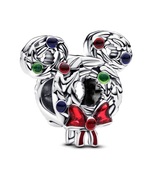 Pandora Ezüst gyöngy Karácsonyi koszorú Mickey Mouse Disney 793531C01 akciós termékkép 1