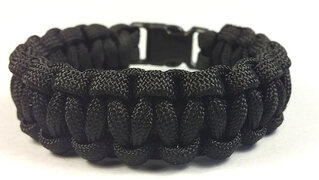 Cordell Paracord karkötő Solomon Fekete M ( 18 - 19 cm ) akciós termékkép 1