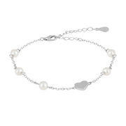 Preciosa Romantikus karkötő folyami gyöngyökkel és szívvel Pearl Passion 6157 01 akciós termékkép 1