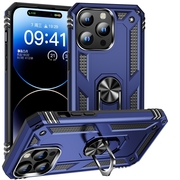 RING tok tartóval Apple iPhone 15 Pro kék színű akciós termékkép 1