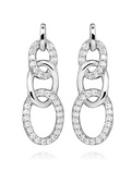Silver Cat Elegáns ezüst fülbevaló cirkónium kövekkel SC480 akciós termékkép 1