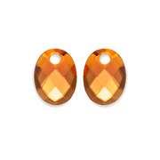 Sparkling Jewels Ovális medálok fülbevalóra citrinből EAGEM38-MO akciós termékkép 1
