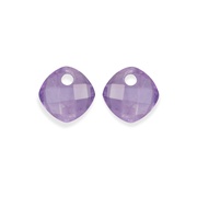 Sparkling Jewels Ametisztből készült medálok fülbevalókhoz EAGEM05-CC akciós termékkép 1