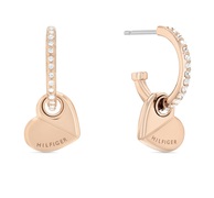 Tommy Hilfiger Modern bronz karika fülbevaló szívvel 2780883 akciós termékkép 1