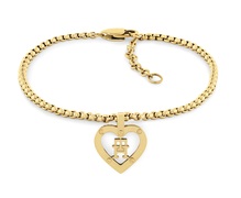 Tommy Hilfiger Stílusos aranyozott karkötő Monogram Heart 2780921 akciós termékkép 1