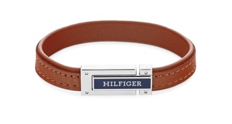 Tommy Hilfiger Világos barna bőr karkötő férfiaknak 2790560 akciós termékkép 1