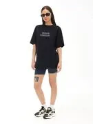 Cropp - Nyomott mintás oversize póló - fekete termék 2. képe