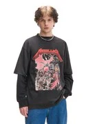 Cropp - Nyomott mintás fekete póló Metallica - fekete termék 2. képe