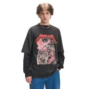 Cropp - Nyomott mintás fekete póló Metallica - fekete akciós termékkép 1