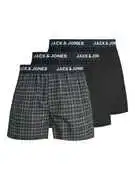 JACK & JONES Boxeralsók 'JACPAUL'  tengerészkék / zöld / fekete / fehér akciós termékkép 1