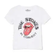 Cropp - Nyomott mintás póló The Rolling Stones - fehér akciós termékkép 1