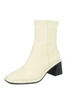 River Island Rövid szárú csizmák 'BLOCK HEEL ZIP SOCK BOOT'  ekrü / fekete akciós termékkép 1