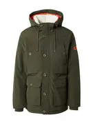 INDICODE JEANS Téli dzseki 'West'  olíva / narancs akciós termékkép 1