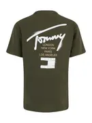 Tommy Jeans Póló  homok / olíva / fehér termék 2. képe