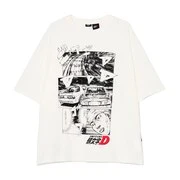 Cropp - Nyomott mintás fehér póló Initial D - fehér akciós termékkép 1