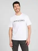 JACK & JONES Póló 'Bla Jack'  fekete / fehér termék 2. képe