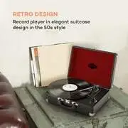 Auna Peggy Sue, retró lemezjátszó, LP, USB, fekete termék 2. képe