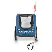 DURAMAXX King Rex, kutya bicikli utánfutó, 250 l, 40 kg, acélcsövek, kék termék 2. képe