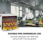 Klarstein Fruit Jerky Steel 10, aszalógép, 1000 W, 10 emelet termék 2. képe