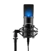Auna Pro MIC-900B-LED, fekete, USB kondenzátoros stúdió mikrofon, vese k., LED akciós termékkép 1
