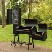 Klarstein Monstertruck, grill füstölővel, BBQ, acél, fekete termék 2. képe