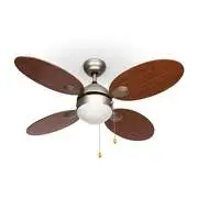Klarstein Valderama, cseresznyefa, mennyezeti ventilátor, 42", 60 W, mennyezeti lámpa, 2 x 43 W akciós termékkép 1