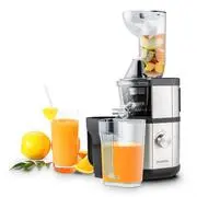 Klarstein Fruitberry, lassú gyümölcscentrifuga 400 W, 60 fordulat/perc, Ø 8,5 cm töltőcső, rozsdamentes acél akciós termékkép 1