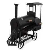 Klarstein Dampflok, grill füstölővel, 3 mm acél, fekete akciós termékkép 1
