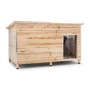 OneConcept SCHLOSS WUFF, KUTYAÓL, XL MÉRETŰ, 110 X 160 X 100 CM, SZIGETELT, SZÉLVÉDŐ, FA akciós termékkép 1