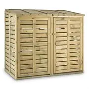 Waldbeck Ordnungshüter 2T, doboz szemétkosarakra, 145 x 130 x 87 cm (szxmxm), 2 kosár, FSC – boróka akciós termékkép 1