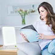 Klarstein Summershine Slim teljes spektrumú lámpa, nappali fényű lámpa, LED, 10.000 lux, fehér termék 2. képe
