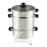 Klarstein Applebee, gőz gyümölcscentrifuga, gyümölcscentrifuga edény, elektromos, 1500 W, Ø 25 cm, 8 L, rozsdamentes acél termék 2. képe
