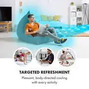 Klarstein Whirlwind, 3 az 1-ben, klímaberendezés, ventilátor, léghűtő, párásító, 5.5l, 110W termék 2. képe