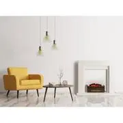 Klarstein Studio Frame kandallószerkezet, MDF, modern dizájn, fehér termék 2. képe