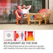 Blumfeldt Heat Guru infravörös hősugárzó, 2000 W, 3 melegítő fokozat, állványos, távirányító, ezüst termék 2. képe
