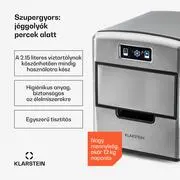 Klarstein Metropolitan, jégkocka készítő, 12 kg /24 h, digitális kijelző termék 2. képe