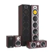 Auna V9B, surround hangfalak, 5 dobozos szett, 440 W RMS, mahagóni akciós termékkép 1