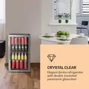 Klarstein Beersafe 4XL, hűtőszekrény, 124 liter, 0 -10°C, üveg, G energiahatékonysági osztály, rozsdamentes acél termék 2. képe