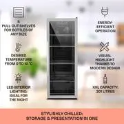 Klarstein Beersafe 6XL, italhűtőszekrény, 201 liter, 0 -10°C, üveg, G energiahatékonysági osztály, rozsdamentes acél termék 2. képe