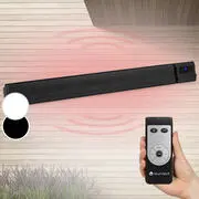 Blumfeldt Cosmic Beam Plus, infravörös terasz hősugárzó, 2400 W, IP24, távirányító, fekete akciós termékkép 1