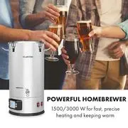 Klarstein Maischfest 25, sörfőző üst, 5 részes, 25 l, 1500 W/ 3000 W, érintős LCD, rozsdamentes acél termék 2. képe